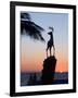 Sunset Near the Deer Monument at the Olas Altas, Mazatlan, Mexico-Charles Sleicher-Framed Photographic Print