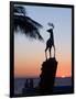 Sunset Near the Deer Monument at the Olas Altas, Mazatlan, Mexico-Charles Sleicher-Framed Photographic Print