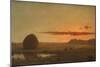 Sunset, Newburyport Meadows, 1863-Martin Johnson Heade-Mounted Premium Giclee Print