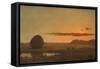 Sunset, Newburyport Meadows, 1863-Martin Johnson Heade-Framed Stretched Canvas