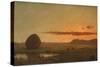 Sunset, Newburyport Meadows, 1863-Martin Johnson Heade-Stretched Canvas