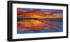 Sunset, North Island, New Zealand-Frank Krahmer-Framed Giclee Print