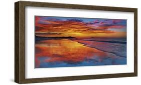 Sunset, North Island, New Zealand-Frank Krahmer-Framed Giclee Print