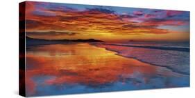 Sunset, North Island, New Zealand-Frank Krahmer-Stretched Canvas