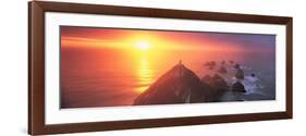 Sunset Nugget Point Lighthouse New Zealand-null-Framed Photographic Print