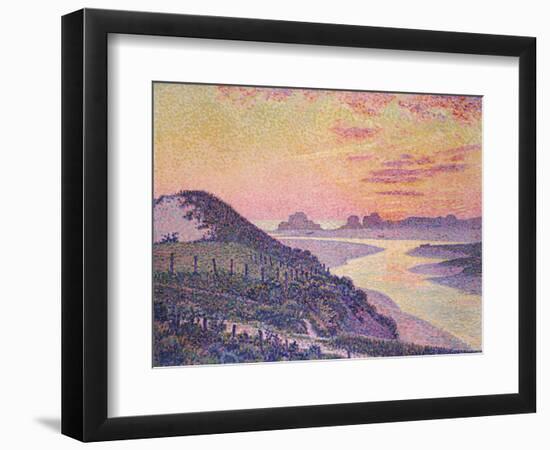 Sunset of Ambleteuse, Pas De Calais, 1899-Theo van Rysselberghe-Framed Giclee Print