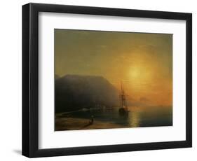 Sunset off Ayu Dag in the Crimea, 1861-Ivan Konstantinovich Aivazovsky-Framed Giclee Print