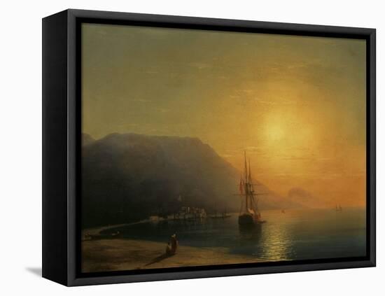 Sunset off Ayu Dag in the Crimea, 1861-Ivan Konstantinovich Aivazovsky-Framed Stretched Canvas