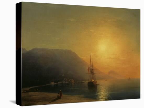 Sunset off Ayu Dag in the Crimea, 1861-Ivan Konstantinovich Aivazovsky-Stretched Canvas