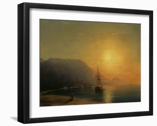 Sunset off Ayu Dag in the Crimea, 1861-Ivan Konstantinovich Aivazovsky-Framed Giclee Print