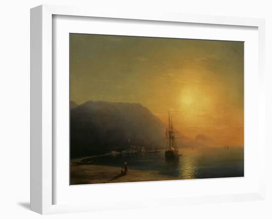 Sunset off Ayu Dag in the Crimea, 1861-Ivan Konstantinovich Aivazovsky-Framed Giclee Print