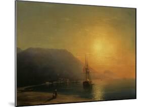 Sunset off Ayu Dag in the Crimea, 1861-Ivan Konstantinovich Aivazovsky-Mounted Giclee Print