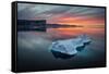 Sunset Off of Scott Island-Brent Stephenson-Framed Stretched Canvas