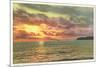 Sunset off Point Poma, San Diego, California-null-Mounted Art Print