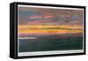 Sunset Off the North Coast of Asia-null-Framed Stretched Canvas