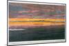 Sunset Off the North Coast of Asia-null-Mounted Giclee Print