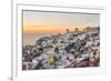 Sunset Oia - Santorini Greece-null-Framed Premium Giclee Print