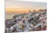 Sunset Oia - Santorini Greece-null-Mounted Premium Giclee Print