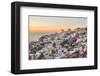 Sunset Oia - Santorini Greece-null-Framed Art Print