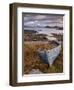 Sunset, Old Blue Fishing Boat, Inverasdale, Loch Ewe, Wester Ross, North West Scotland-Neale Clarke-Framed Premium Photographic Print