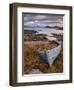 Sunset, Old Blue Fishing Boat, Inverasdale, Loch Ewe, Wester Ross, North West Scotland-Neale Clarke-Framed Photographic Print