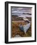 Sunset, Old Blue Fishing Boat, Inverasdale, Loch Ewe, Wester Ross, North West Scotland-Neale Clarke-Framed Photographic Print