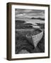 Sunset, Old Blue Fishing Boat, Inverasdale, Loch Ewe, Wester Ross, North West Scotland-Neale Clarke-Framed Photographic Print