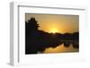 Sunset on a Watch Tower on the Wall of the Forbidden City Palace Museum, Beijing, China, Asia-Christian Kober-Framed Photographic Print