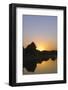 Sunset on a Watch Tower on the Wall of the Forbidden City Palace Museum, Beijing, China, Asia-Christian Kober-Framed Photographic Print