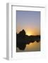 Sunset on a Watch Tower on the Wall of the Forbidden City Palace Museum, Beijing, China, Asia-Christian Kober-Framed Photographic Print