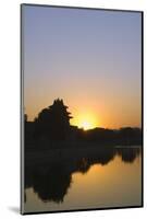 Sunset on a Watch Tower on the Wall of the Forbidden City Palace Museum, Beijing, China, Asia-Christian Kober-Mounted Photographic Print
