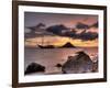 Sunset on Anchored Phinisi Schooner, Komodo National Park, Indonesia-Jones-Shimlock-Framed Photographic Print