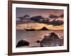 Sunset on Anchored Phinisi Schooner, Komodo National Park, Indonesia-Jones-Shimlock-Framed Photographic Print