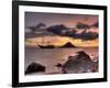 Sunset on Anchored Phinisi Schooner, Komodo National Park, Indonesia-Jones-Shimlock-Framed Photographic Print