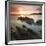 Sunset on Barricane Beach, Woolacombe, Devon, England. Summer-Adam Burton-Framed Photographic Print