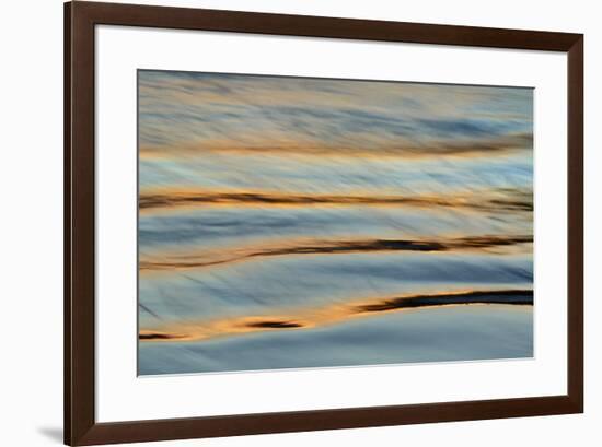 Sunset on beach, Seal Rock State Park, Oregon-Adam Jones-Framed Photographic Print