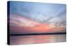 Sunset on Berrow Beach-Don Hooper-Stretched Canvas