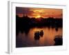 Sunset on Boats in Portsmouth Harbor, New Hampshire, USA-Jerry & Marcy Monkman-Framed Photographic Print