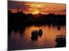 Sunset on Boats in Portsmouth Harbor, New Hampshire, USA-Jerry & Marcy Monkman-Mounted Photographic Print