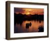 Sunset on Boats in Portsmouth Harbor, New Hampshire, USA-Jerry & Marcy Monkman-Framed Photographic Print