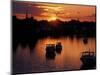 Sunset on Boats in Portsmouth Harbor, New Hampshire, USA-Jerry & Marcy Monkman-Mounted Photographic Print