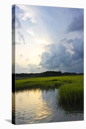 Sunset on Bogue Sound 3-Alan Hausenflock-Stretched Canvas