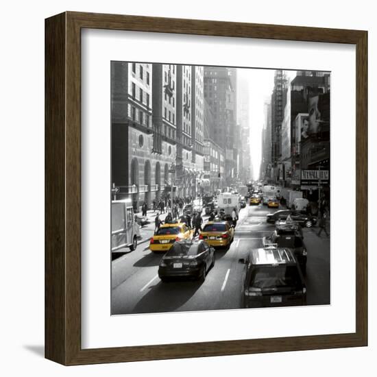 Sunset on Broadway, New York-Dominique Obadia-Framed Art Print