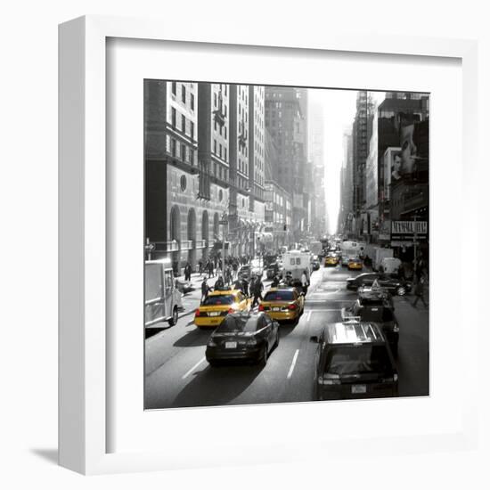 Sunset on Broadway, New York-Dominique Obadia-Framed Art Print