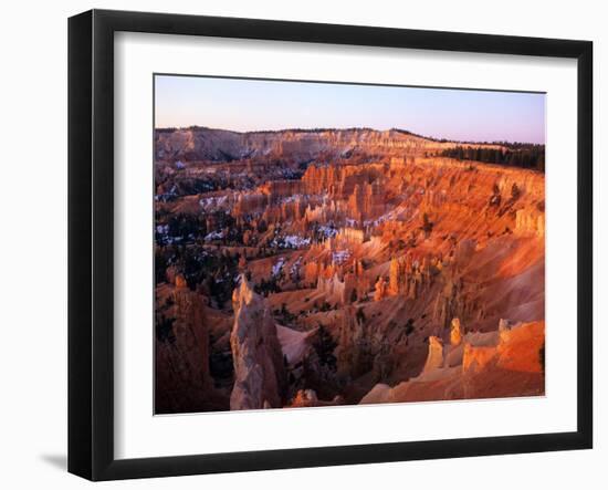 Sunset on Bryce Canyon, Utah, USA-Janis Miglavs-Framed Premium Photographic Print