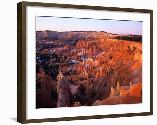 Sunset on Bryce Canyon, Utah, USA-Janis Miglavs-Framed Photographic Print