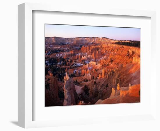 Sunset on Bryce Canyon, Utah, USA-Janis Miglavs-Framed Photographic Print