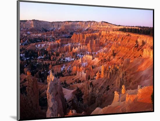 Sunset on Bryce Canyon, Utah, USA-Janis Miglavs-Mounted Photographic Print