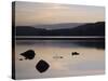Sunset on Coniston Water in Autumn, Coniston, Lake District National Park, Cumbria, England-Pearl Bucknall-Stretched Canvas