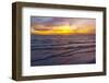 Sunset on Crescent Beach, Siesta Key, Sarasota, Florida, USA-Bernard Friel-Framed Premium Photographic Print